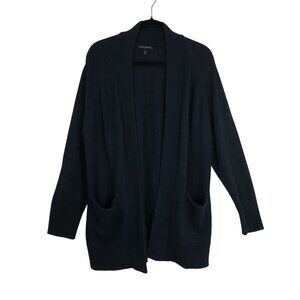 Banana Republic Cardigan Sweater Open Front Navy Blue Size M Womens